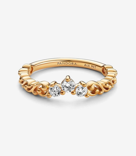 Pandora Regal Swirl Tiara Ring Size 54