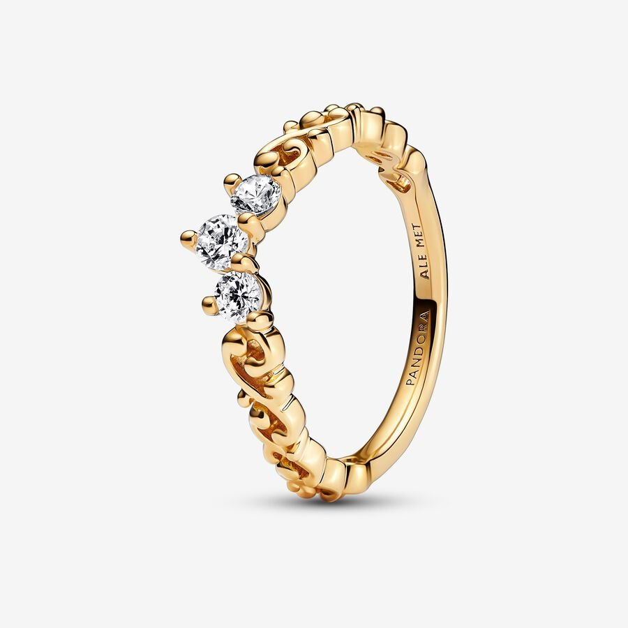 Pandora Regal Swirl Tiara Ring Size 54