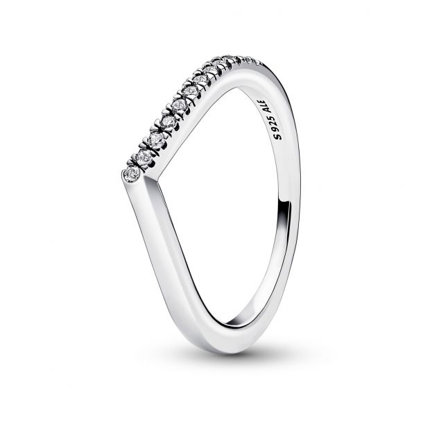 Pandora Timeless Wish Half Sparkling Ring Size 8.5