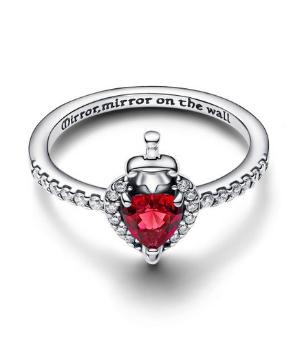 Pandora X Disney Silver Villains Evil Queen Ring Size 7