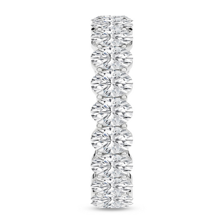 Revelation 14K White Gold 5 CTW Oval Cut Eternity Band