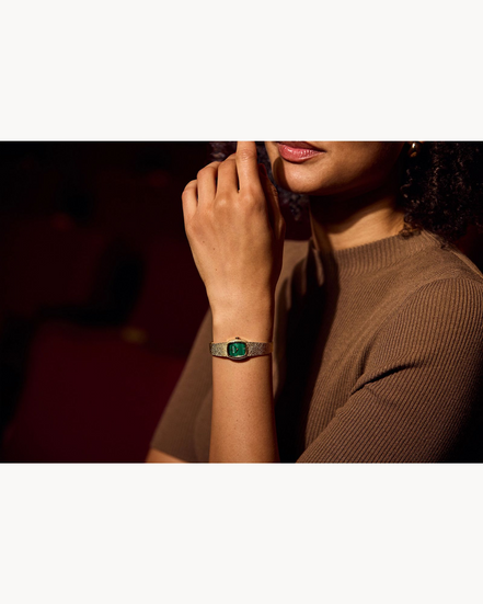 Bulova Ladies Classic Goddess Of Time Gold Plated Analog Watch