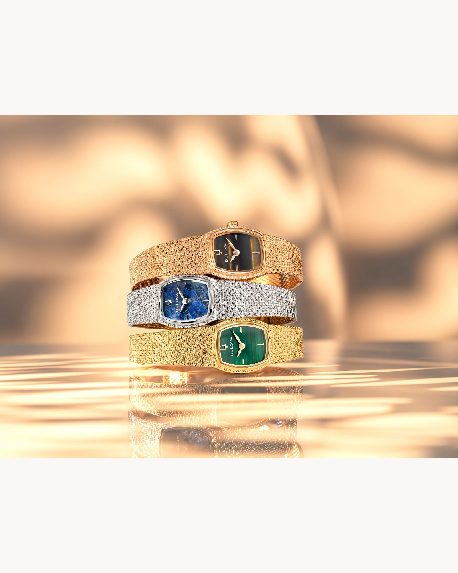 Bulova Ladies Classic Goddess Of Time Gold Plated Analog Watch