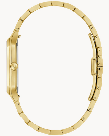 Bulova Men's Tony Bennett “We Are All Here” Silver Dial Gold-Tone Bracelet Watch