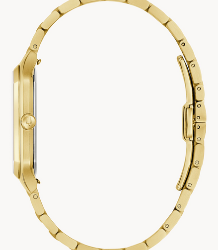 Bulova Men's Tony Bennett “We Are All Here” Silver Dial Gold-Tone Bracelet Watch