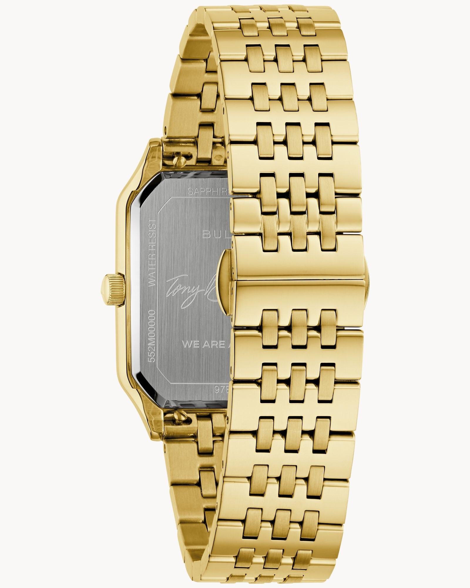 Bulova Men's Tony Bennett “We Are All Here” Silver Dial Gold-Tone Bracelet Watch