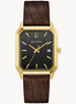 Bulova Tony Bennett “We Are All Here” Black Dial Brown Leather Strap Watch