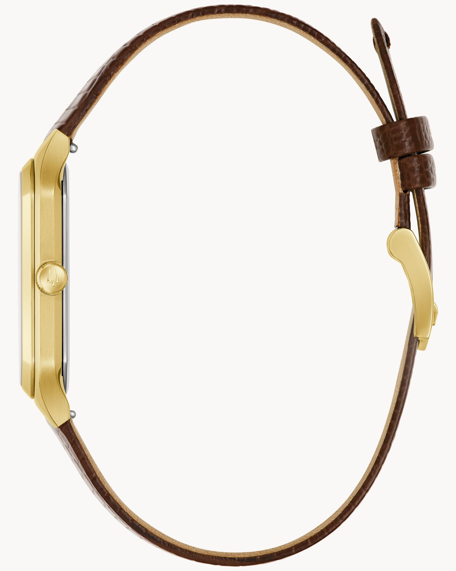 Bulova Tony Bennett “We Are All Here” Black Dial Brown Leather Strap Watch