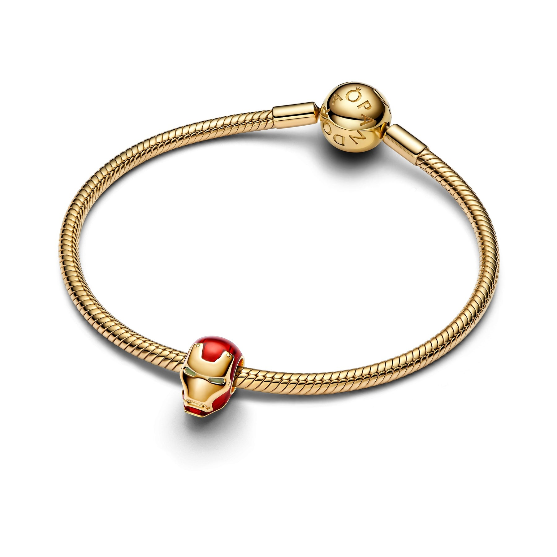 Pandora X Marvel 14K Gold-Plated Iron Man Helmet Charm