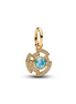 Pandora X Marvel 14K Gold-Plated Iron Man Arc Reactor Dangle Charm