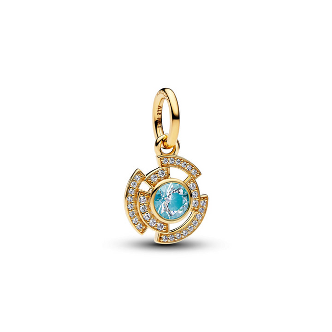 Pandora X Marvel 14K Gold-Plated Iron Man Arc Reactor Dangle Charm