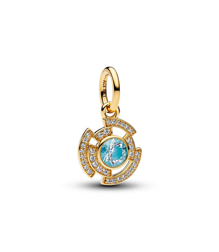Pandora X Marvel 14K Gold-Plated Iron Man Arc Reactor Dangle Charm