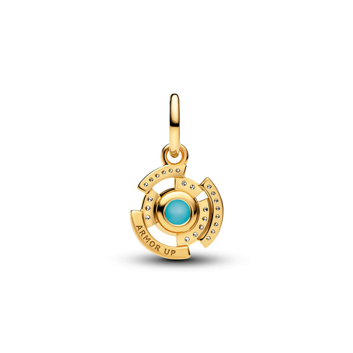 Pandora X Marvel 14K Gold-Plated Iron Man Arc Reactor Dangle Charm