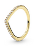 Pandora Sparkling Wishbone Ring Size 7.5