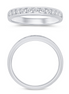 14K White Gold 0.5 CT Channel Set Diamond Wedding Band