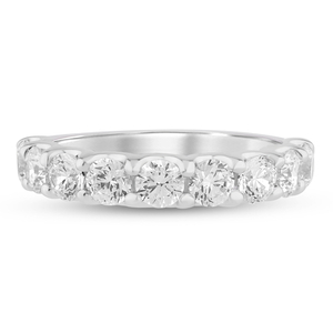 14K White Gold 2 CTW Lab Grown Round Diamond Band