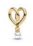 Pandora Moments 14K Gold-Plated Wrapped Heart Gold-Plated Charm