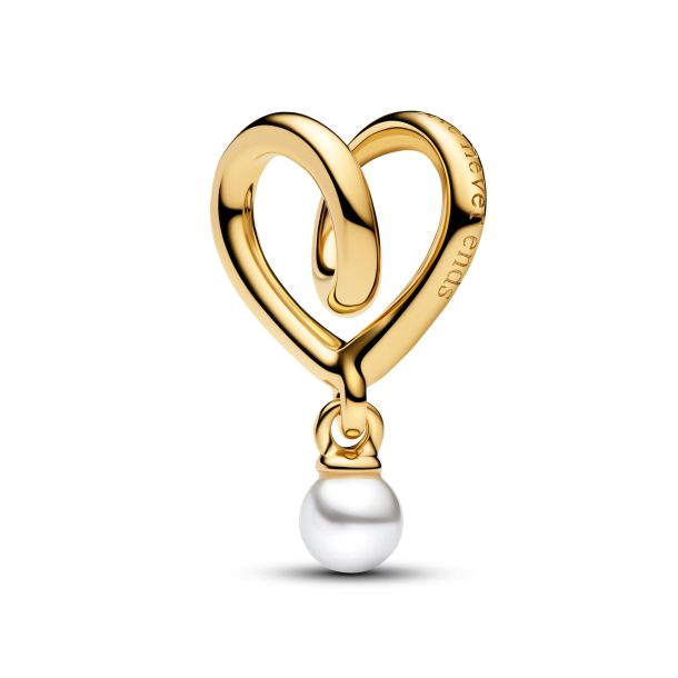 Pandora Moments 14K Gold-Plated Wrapped Heart Gold-Plated Charm