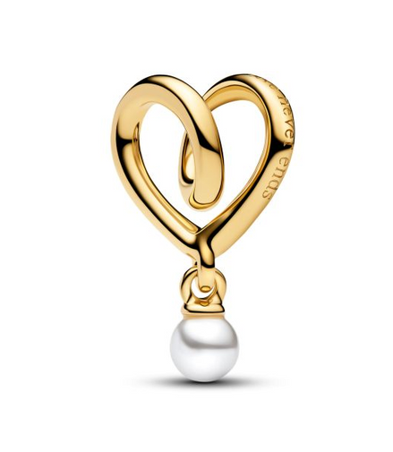 Pandora Moments 14K Gold-Plated Wrapped Heart Gold-Plated Charm