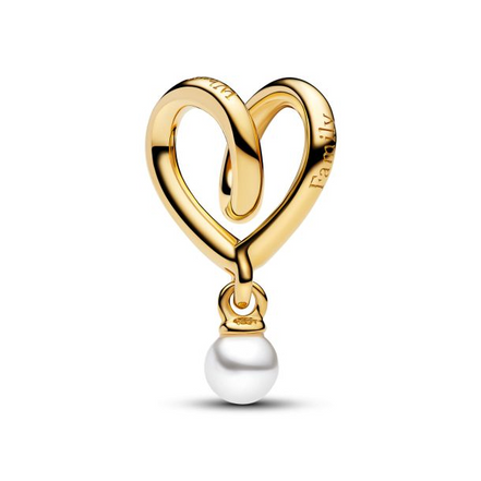 Pandora Moments 14K Gold-Plated Wrapped Heart Gold-Plated Charm