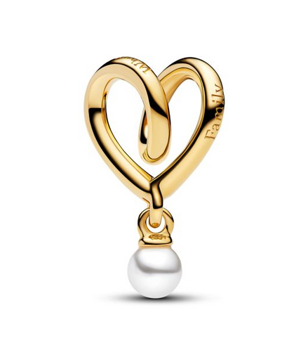 Pandora Moments 14K Gold-Plated Wrapped Heart Gold-Plated Charm