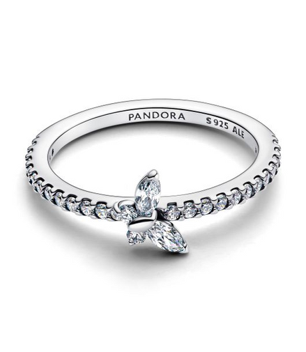 Pandora Sparkling Butterfly Ring Size 6