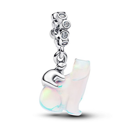 Pandora Polar Bear Mother & Cub Dangle Charm
