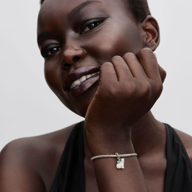 Pandora Polar Bear Mother & Cub Dangle Charm