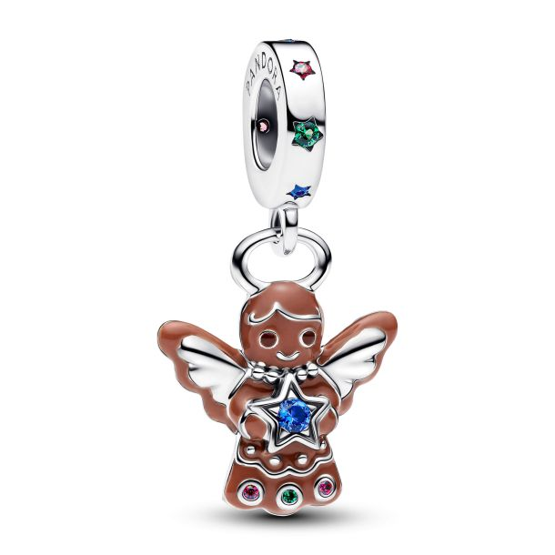 Pandora Gingerbread Angel Dangle Charm