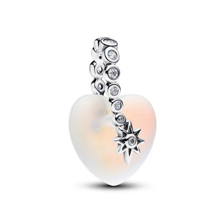Pandora Shooting Star & Heart Dangle Charm