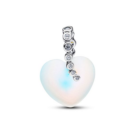 Pandora Shooting Star & Heart Dangle Charm
