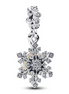 Pandora Opalescent Snowflake Double Dangle Charm