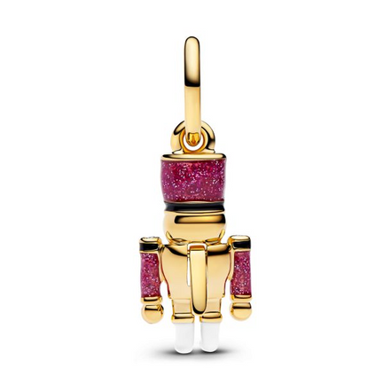 Pandora Moveable Nutcracker Gold-Plated Dangle Charm
