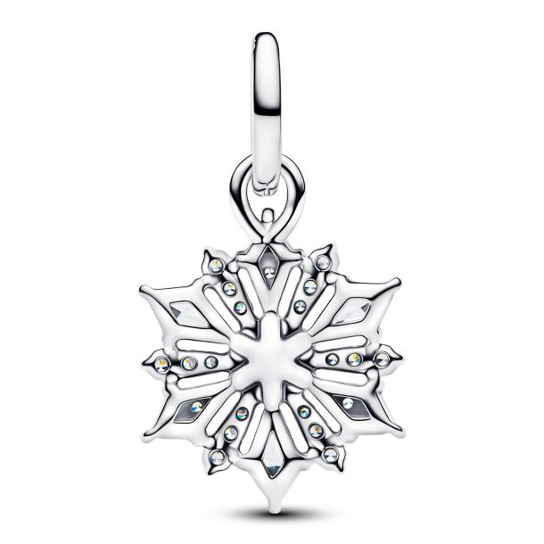 Pandora X Disney Silver Frozen Queen Elsa Snowflake Dangle Charm