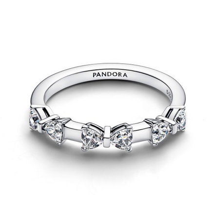 Pandora Bow Station Ring Size 7.5