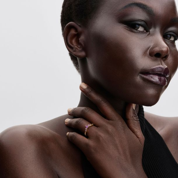 Pandora Disney Frozen Queen Anna Gold-Plated Tiara Ring Size 7.5