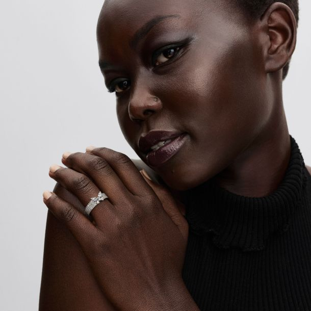 Pandora Sparkling Butterfly Bold Ring Size 7.5