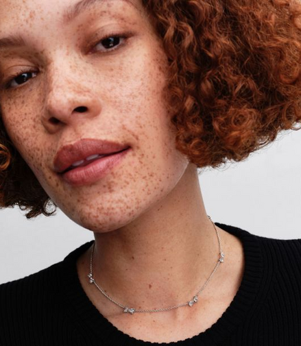 Pandora Bow Station Chain Necklace