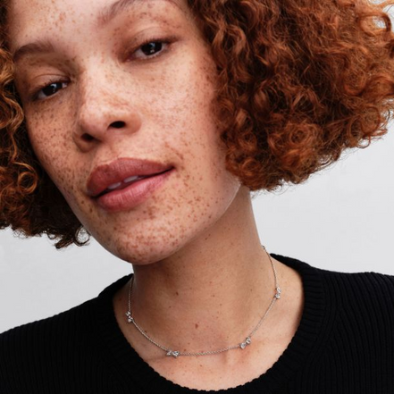 Pandora Bow Station Chain Necklace