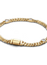 Pandora Timeless Heart Gold-Plated Cuban Chain Bracelet Size 18