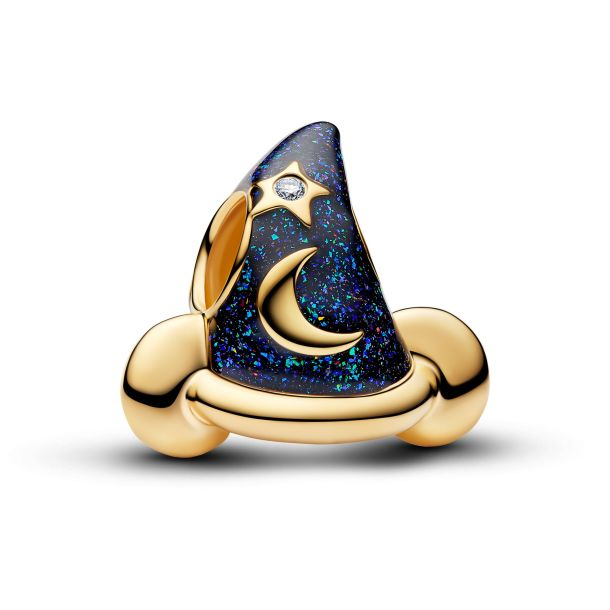 Pandora Disney Mickey Mouse Sorcerer's Hat Gold-Plated Charm