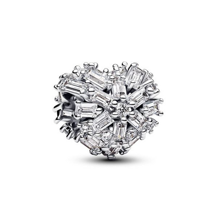 Pandora Sparkling Heart Charm