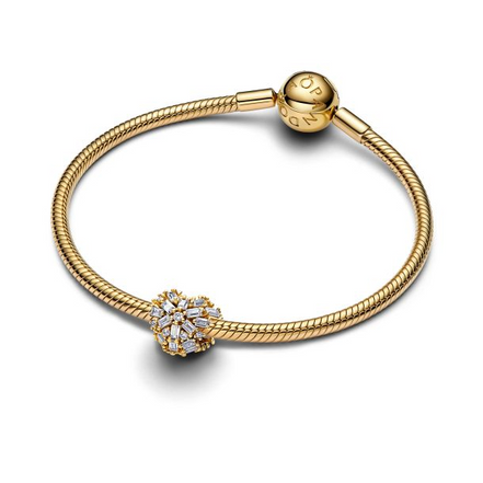 Pandora Sparkling Heart Gold-Plated Charm