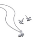 Pandora Sparkling Butterfly Stud Earrings and Pendant Necklace Gift Set