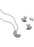 Pandora Moon Stud Earrings and Pendant Necklace Gift Set