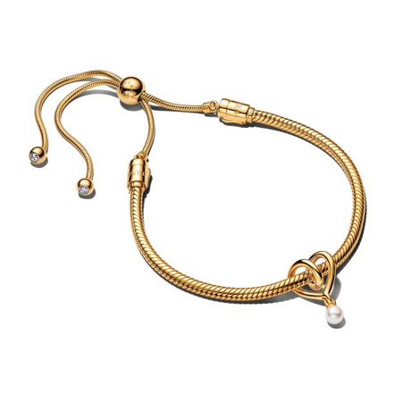 Pandora Golden Heart Bracelet Gift Set