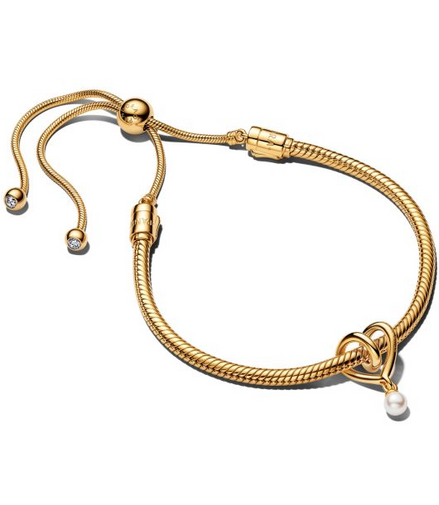 Pandora Golden Heart Bracelet Gift Set