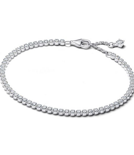 Pandora Sparkling Tennis Bracelet Size 20