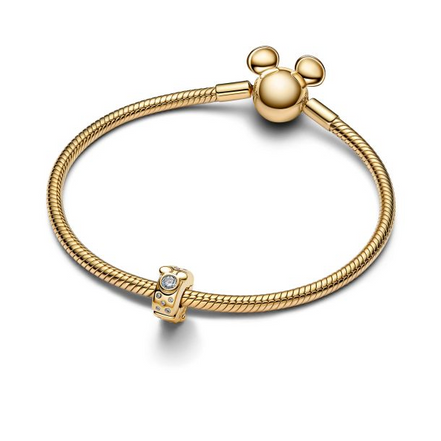 Pandora Disney Mickey & Minnie Mouse Gold-Plated Clip Charm