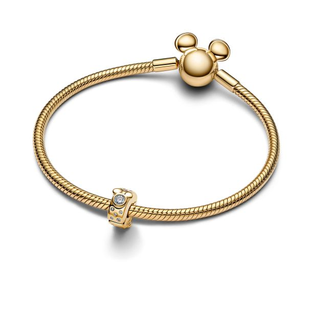 Pandora Disney Mickey & Minnie Mouse Gold-Plated Clip Charm